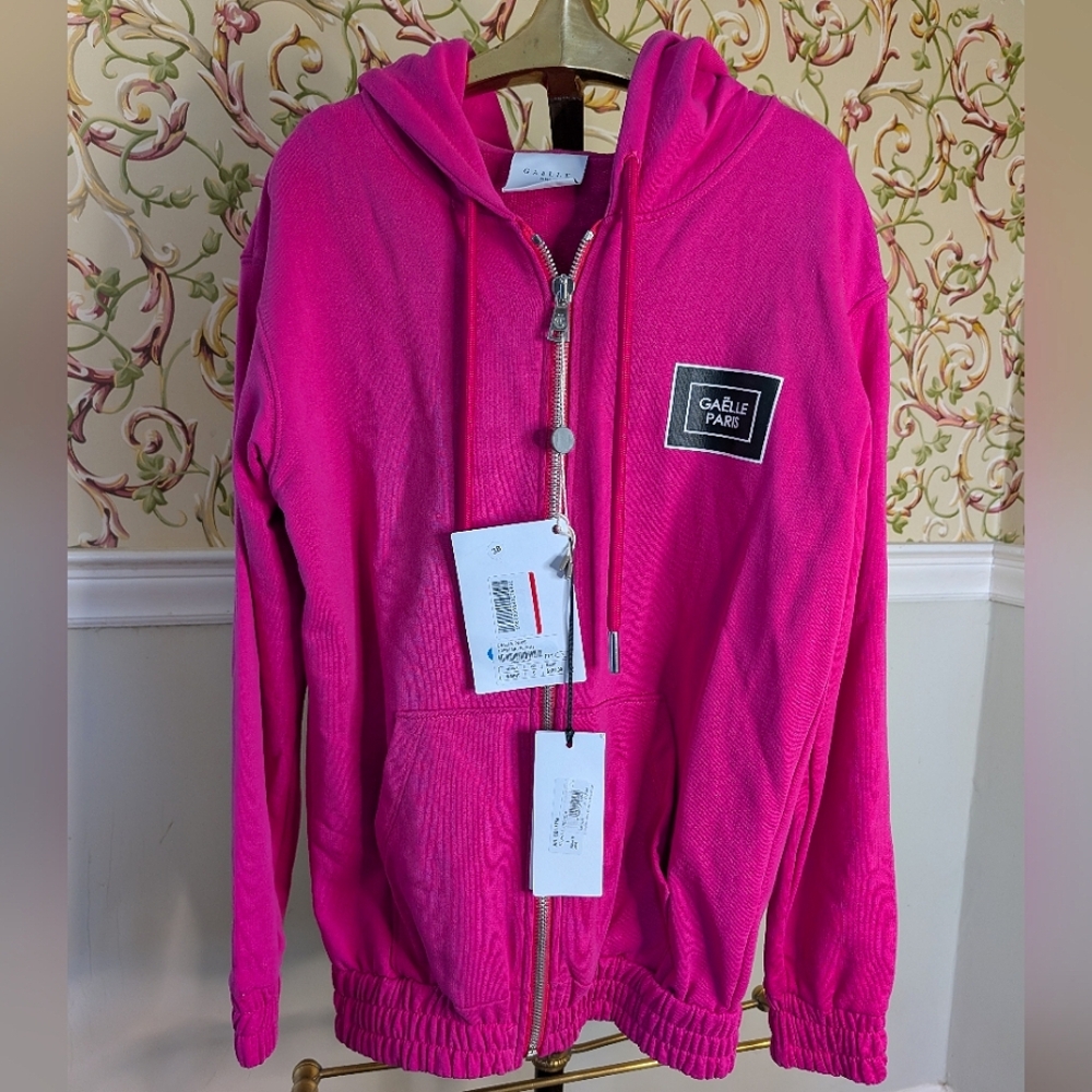 Gaëlle Paris Felpa Zip up Size Small oversized